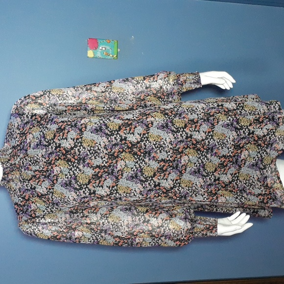 Cottagecore Style mini dress floral Size Large - Picture 2 of 6